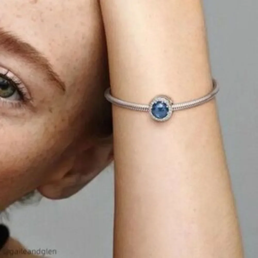 Elegant Blue Stone Charm